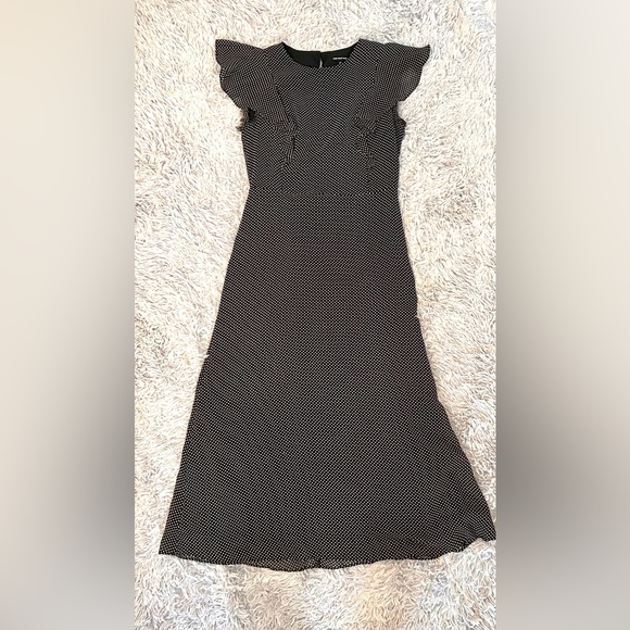 Who What Wear Ruffle Maxi Dress Size XS - Picture 2 of 10